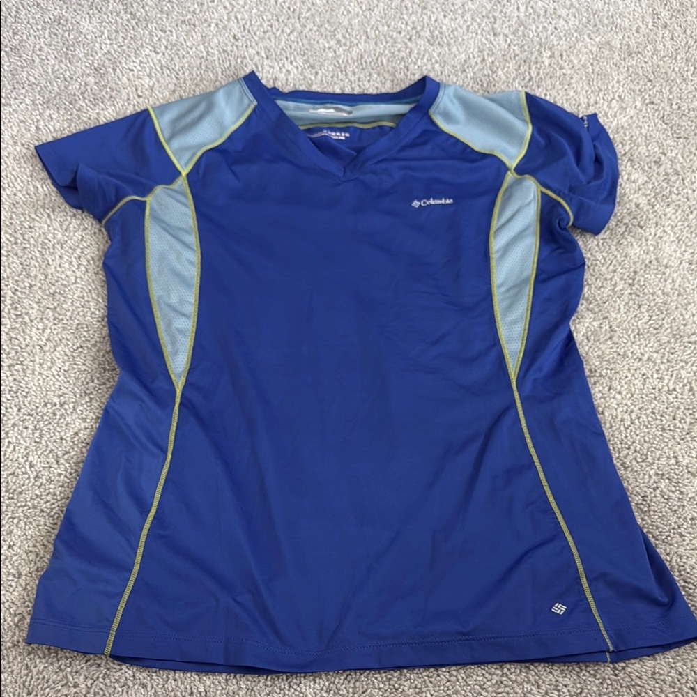 Columbia Blue and Gray Short Sleeve Tee
